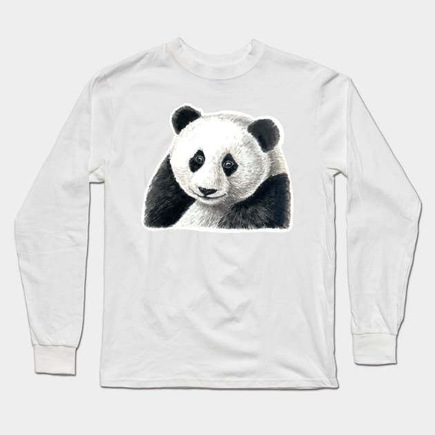 Panda bear Long Sleeve T-Shirt by katerinamk